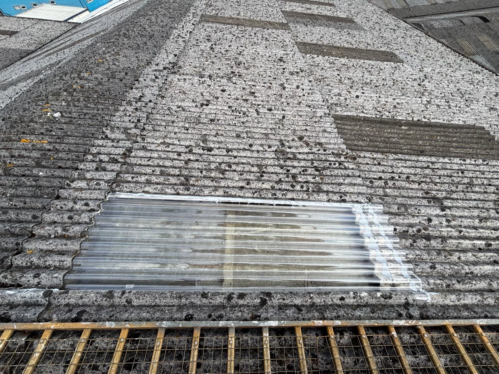 Commercial-scale asbestos roof removal project by HSA licensed Dublin specialists